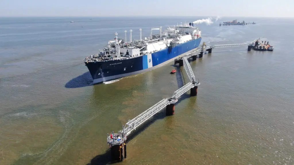 The receiving terminal became operational only through the infrastructure connecting the floating terminal to Germany's inland gas network.